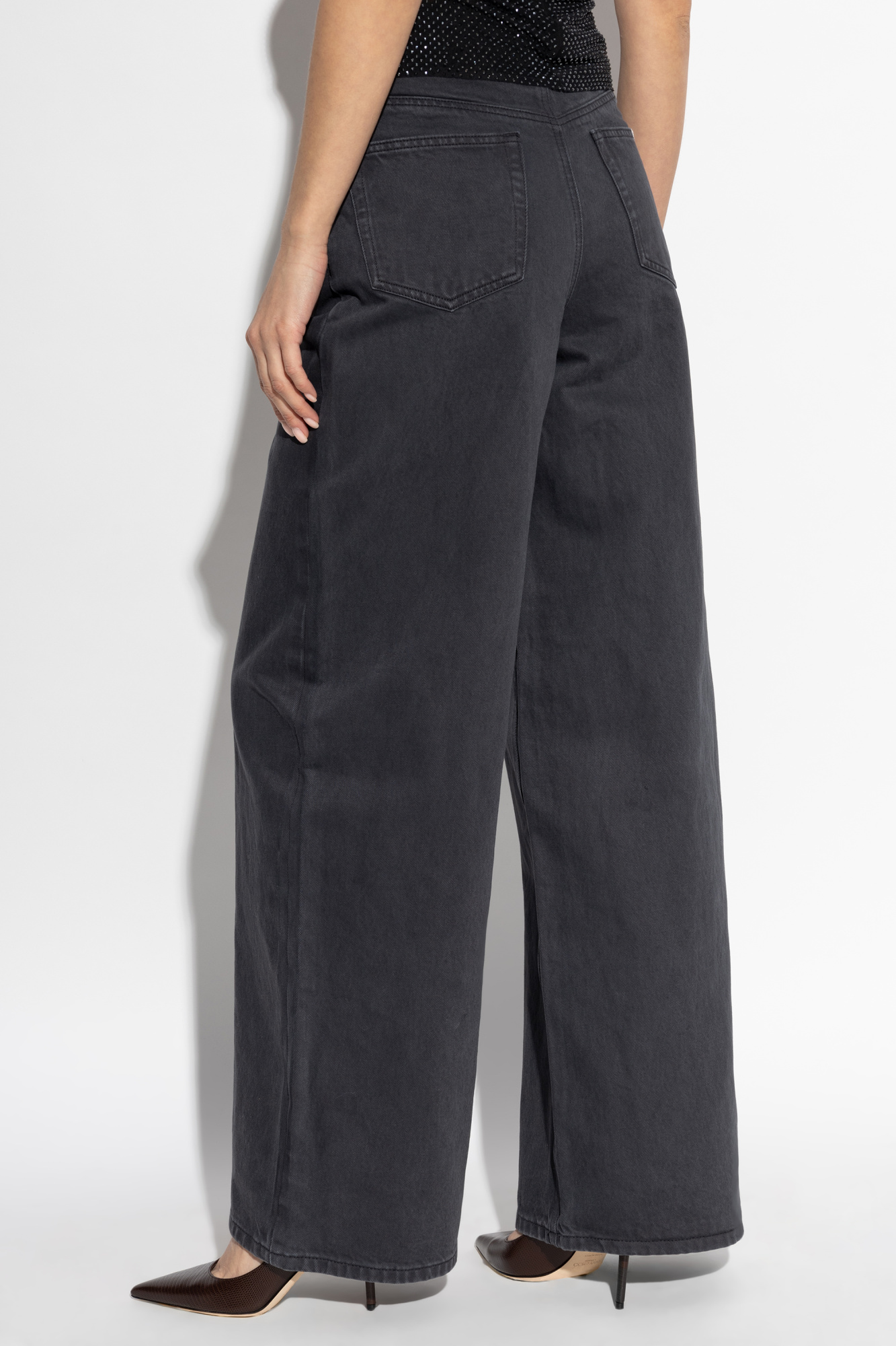 デニム・ジーパン Self-Portrait Wide Leg Gray Jeans Self-Portrait Wide Leg Jeans | Women's Clothing | Vitkac